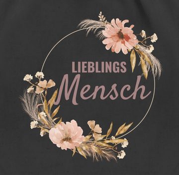 Shirtracer Turnbeutel Lieblingsmensch Lieblingsperson Herzmensch, Frauen Geschenk Damen