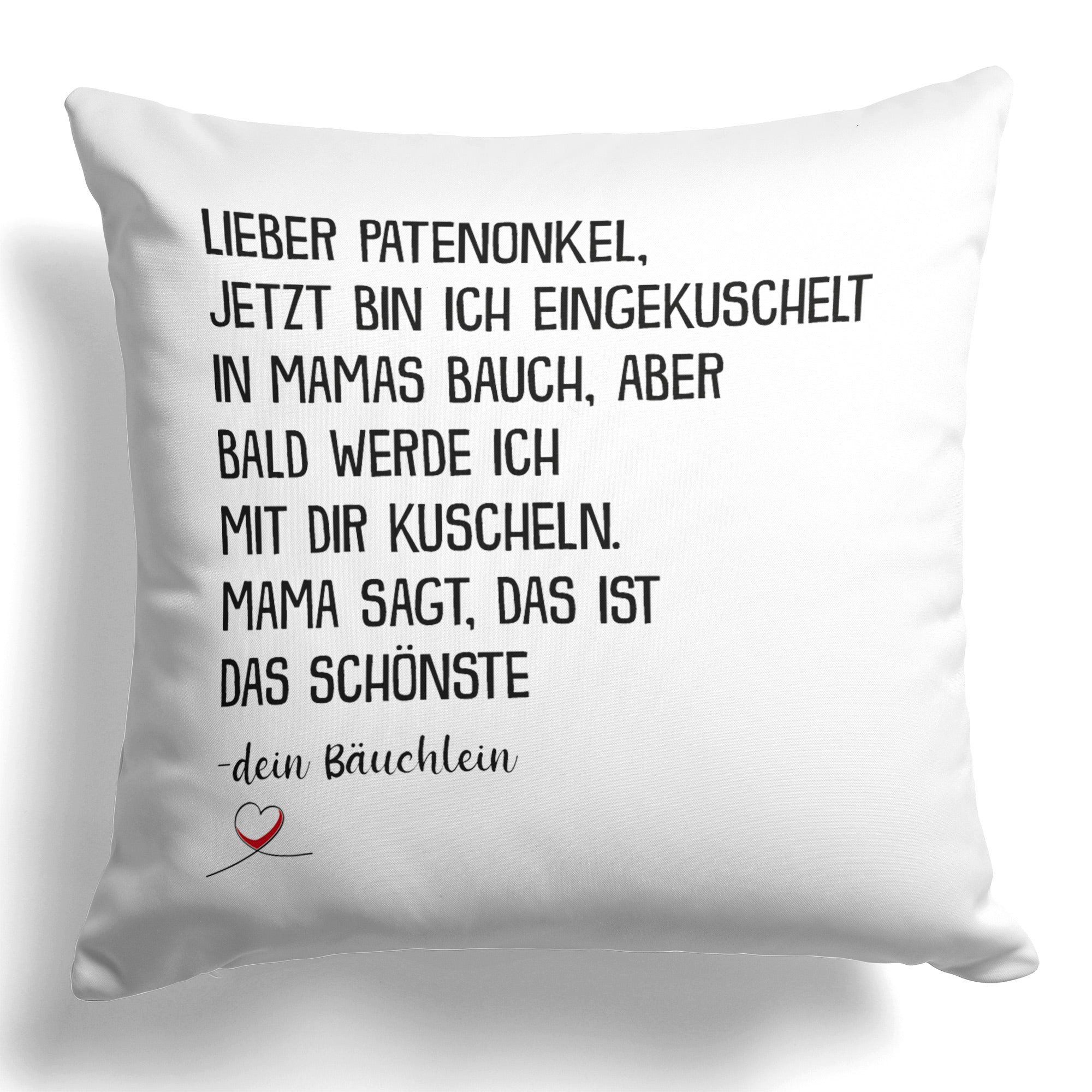 22Feels Dekokissen Du Wirst Patenonkel Schwangerschaft Geschenk Männer