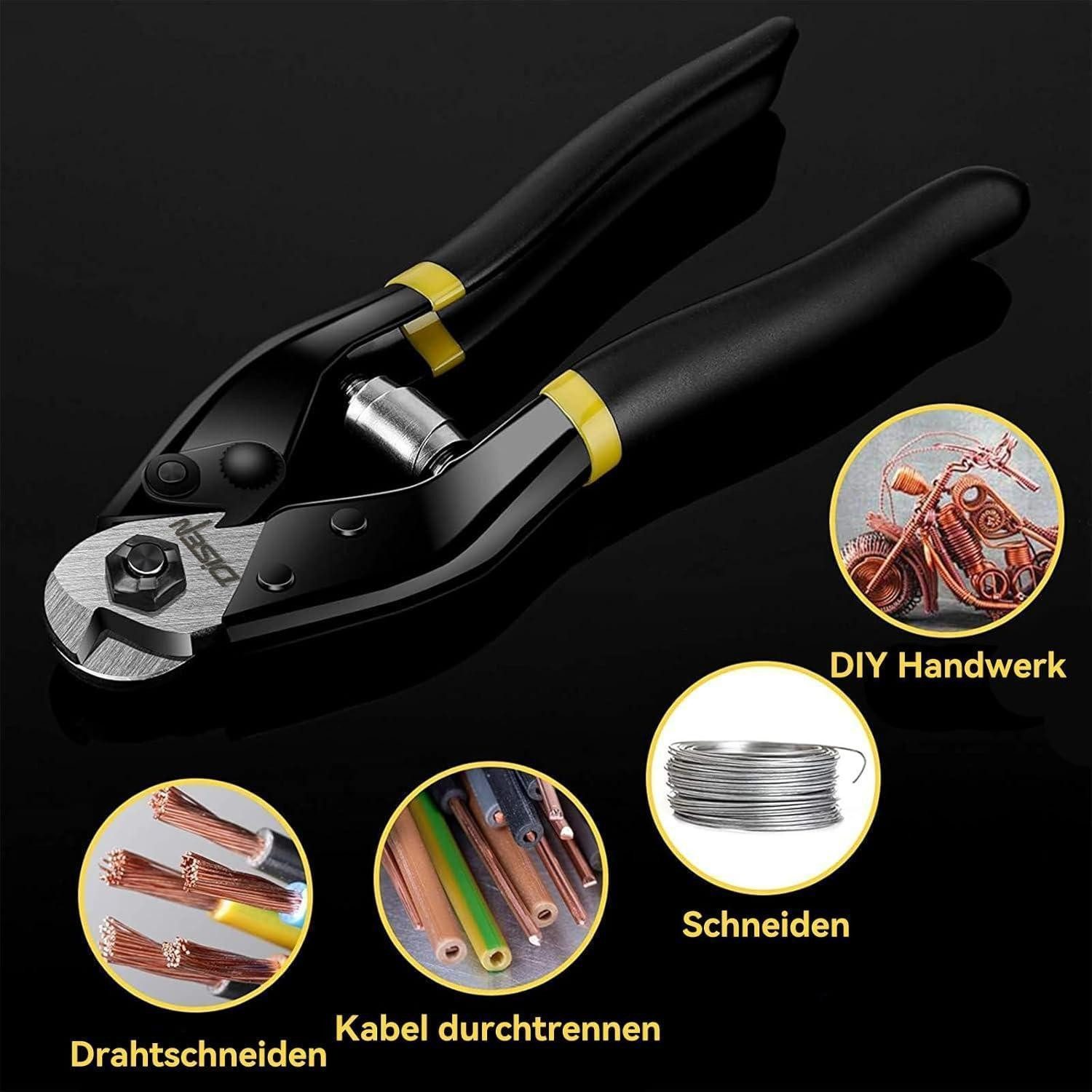 LuxusKollektion Bowdenzugschneider Drahtseilschneider bis 5 mm Stahl mattgriff