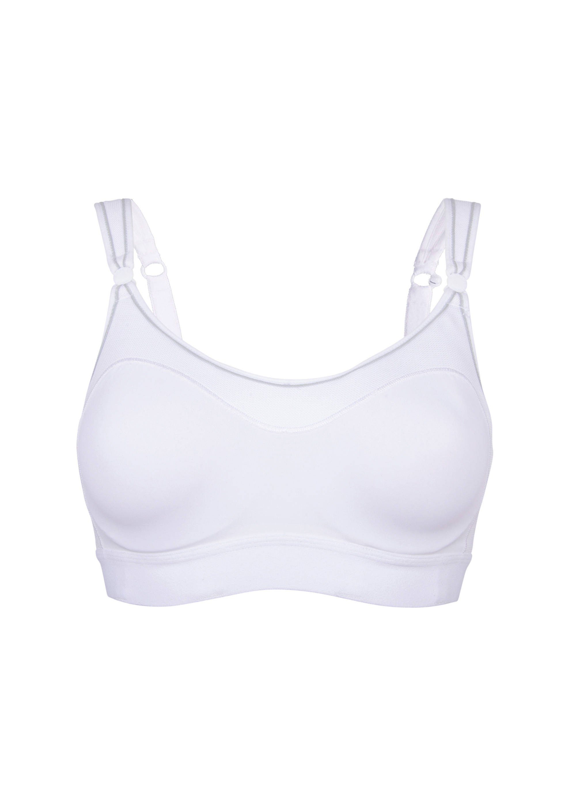 BERLEI Sport-BH Sport Ultimate Performance Sport Crop Top mit Bügel White (Bustier, 1-tlg., glatt)