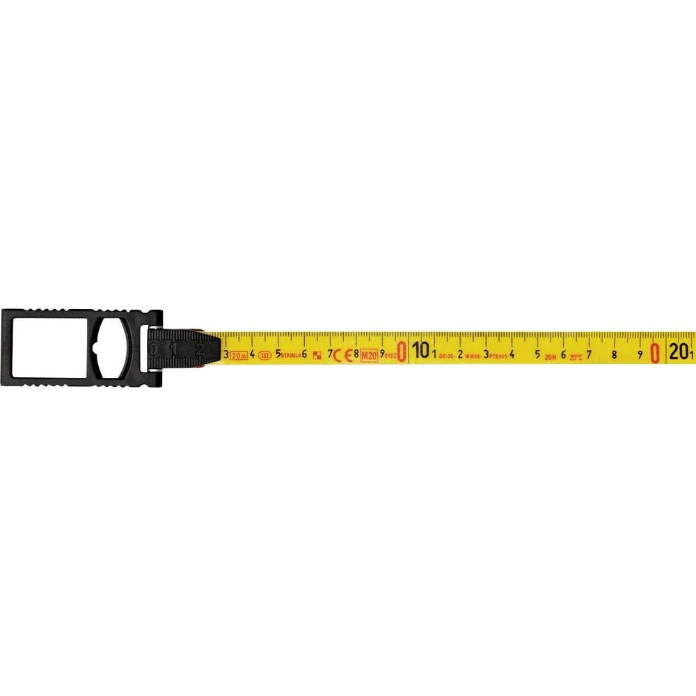 Stabila Maßband Kapselbandmaß LBM 2000, 20 m, Glasfaserband mit metrischer 19654