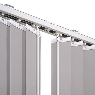 Lamellenvorhang Lamellenvorhang Komplettset verdunkelnd 89mm Vertikaljalousie, ventanara