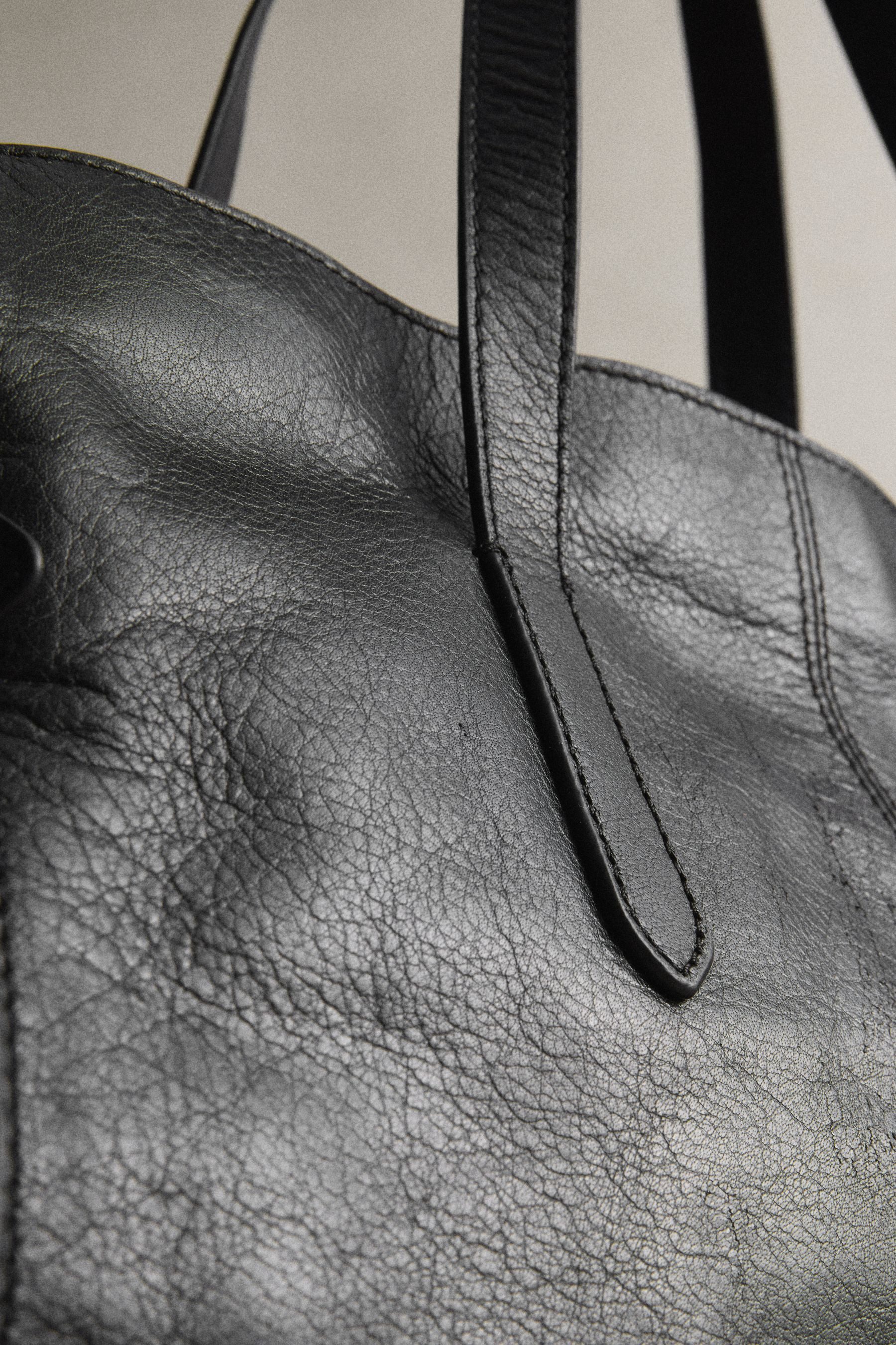 Next Einkaufsbeutel Große Tragetasche aus Leder