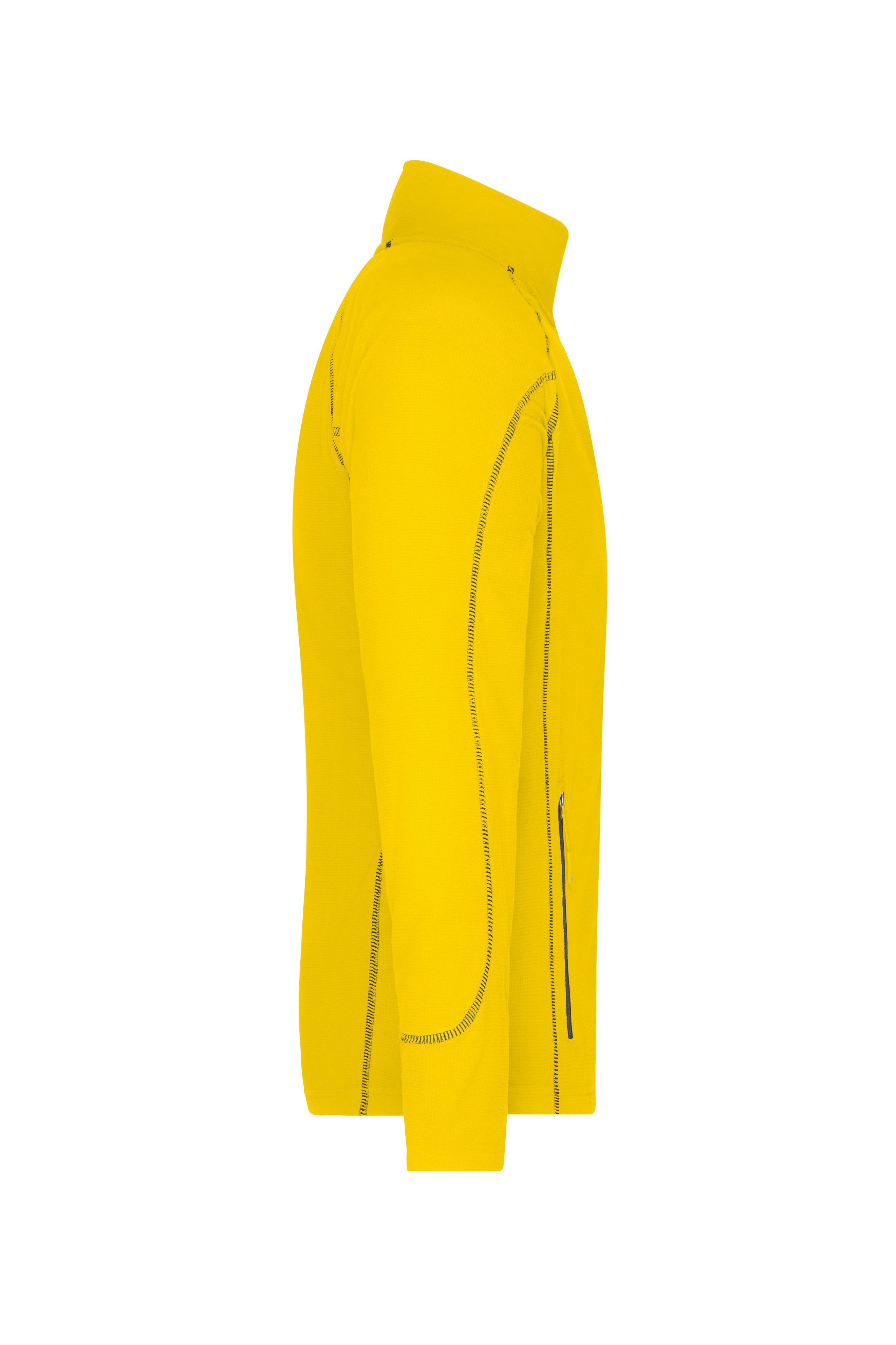 James & Nicholson Fleecejacke Herren Waffelfleece Jacke JN597 wärmend