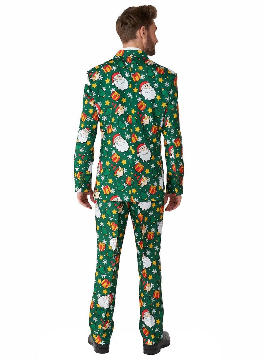 Opposuits Partyanzug Santa Elves Anzug, Kunterbunt mit weihnachtlichen Wichteln