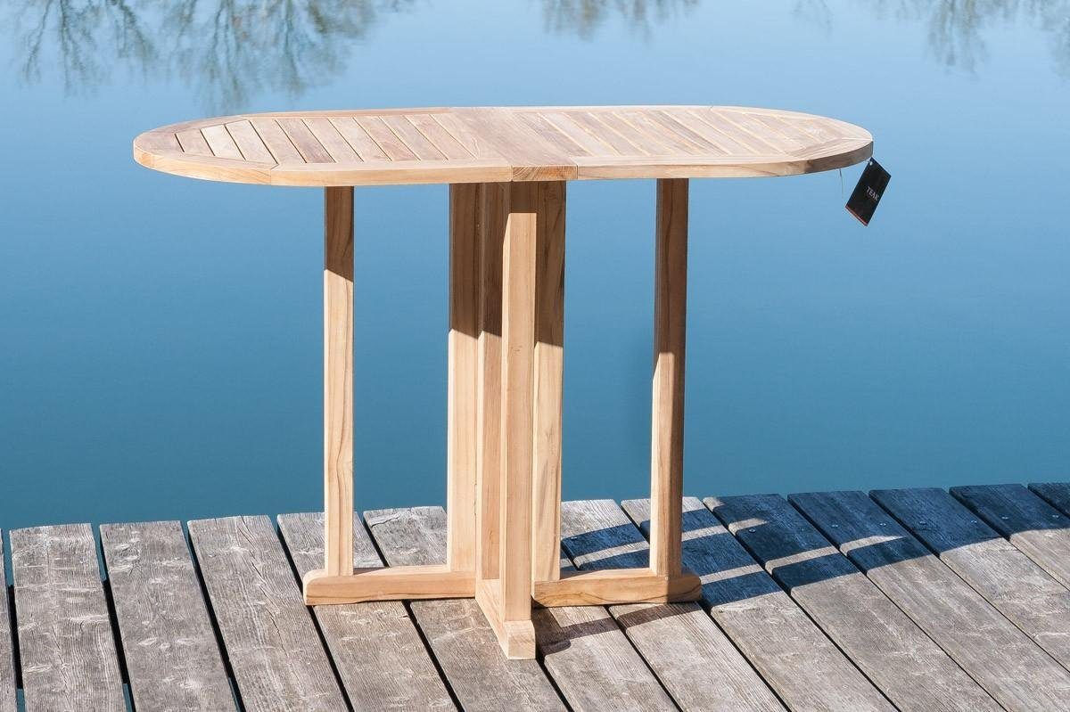 Garden Pleasure Gartentisch Balkontisch Klapptisch Gartentisch aus Teak 120 x 65 cm
