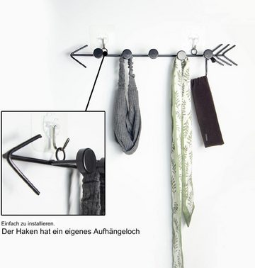HIBNOPN Kleiderhaken Kleiderhaken Metall Wandgarderob Garderobe Form Einer Pfeilspitze Deko, (1-St)