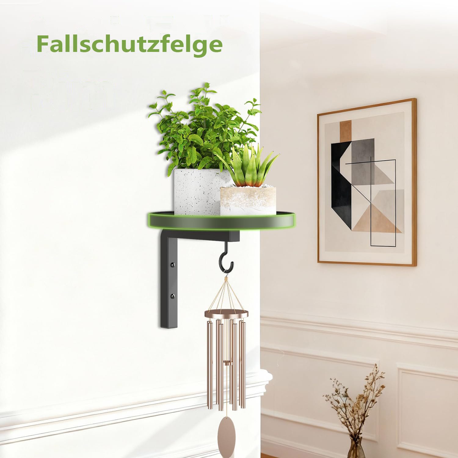 Agger Pflanzentreppe Wandmontiertes Pflanzenständer,Pflanzenregal,2-st, Metallständer mit 2 Haken, kann an Fenstern aufgehängt werden – Bild 5 von 5