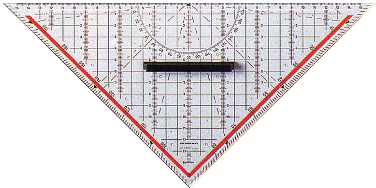 Rumold Geodreieck Geometrie-Dreieck 32,5cm mit Griff