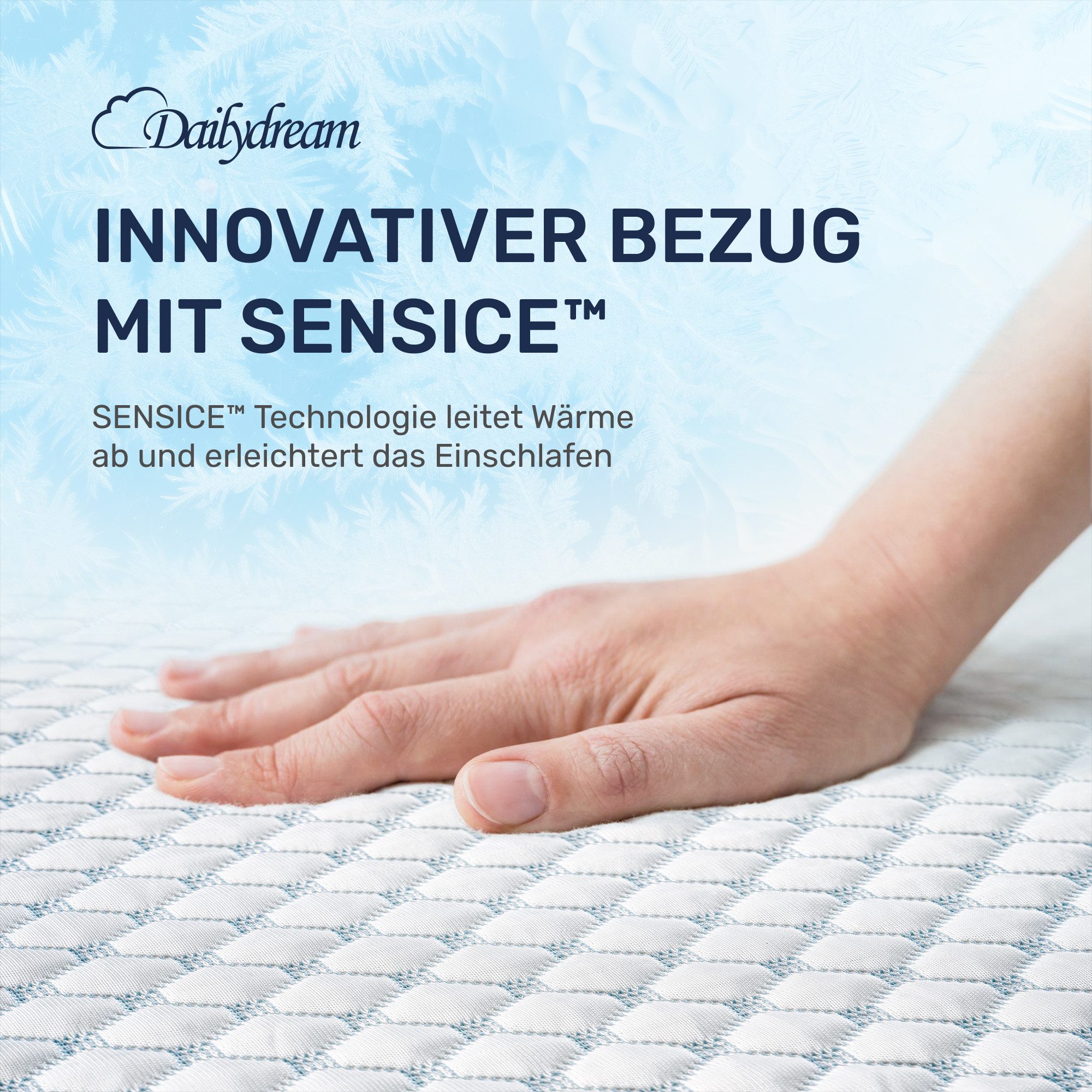 Dailydream, Topper Ersatzbezug Matratzentopper Cool Touch, Kühlende SENSICE-Technologie für ein spürbar kühles Liegegefühl