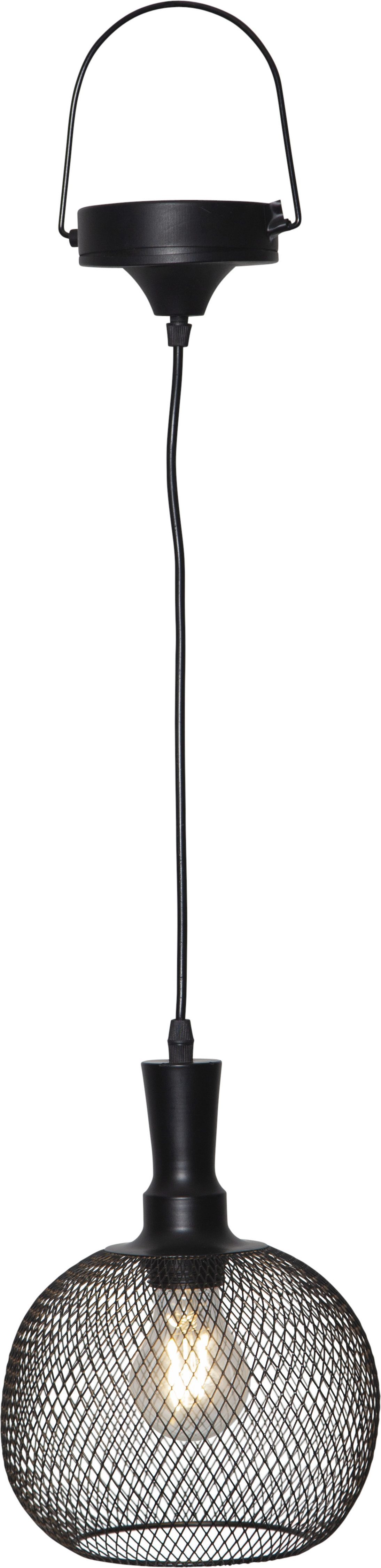 STAR TRADING LED Solarleuchte Solar Lampe Sunlight, Tageslichtsensor, LED fest integriert, Warmweiß, Solar-Hängelampe aus Metall, warmweiß, 5Lm, Dämmerungssensor, Solar