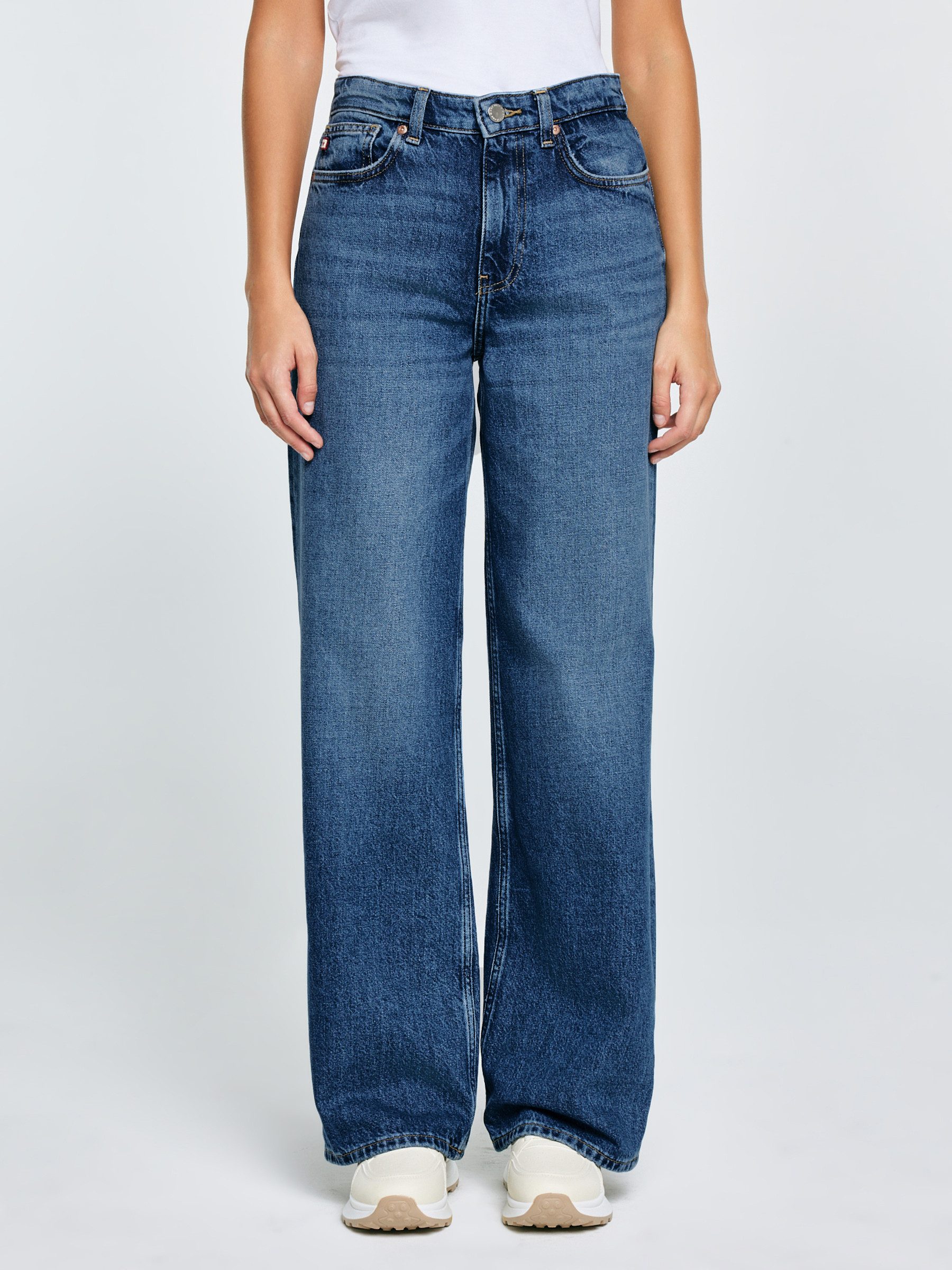 BIG STAR Weite Jeans ATREA hohe Leibhöhe