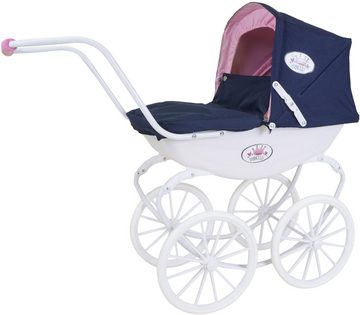Knorrtoys® Puppenwagen Classic - Princess Navy Blue Rose