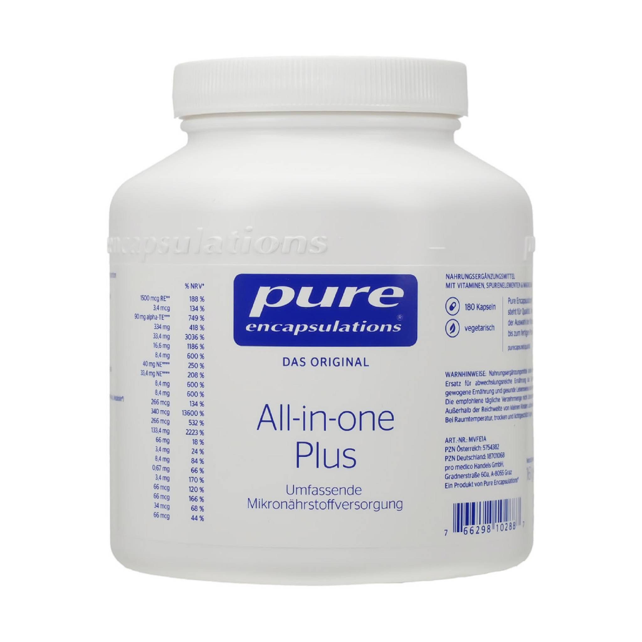 pro medico GmbH PURE ENCAPSULATIONS all-in-one Plus Kapseln Kapsel
