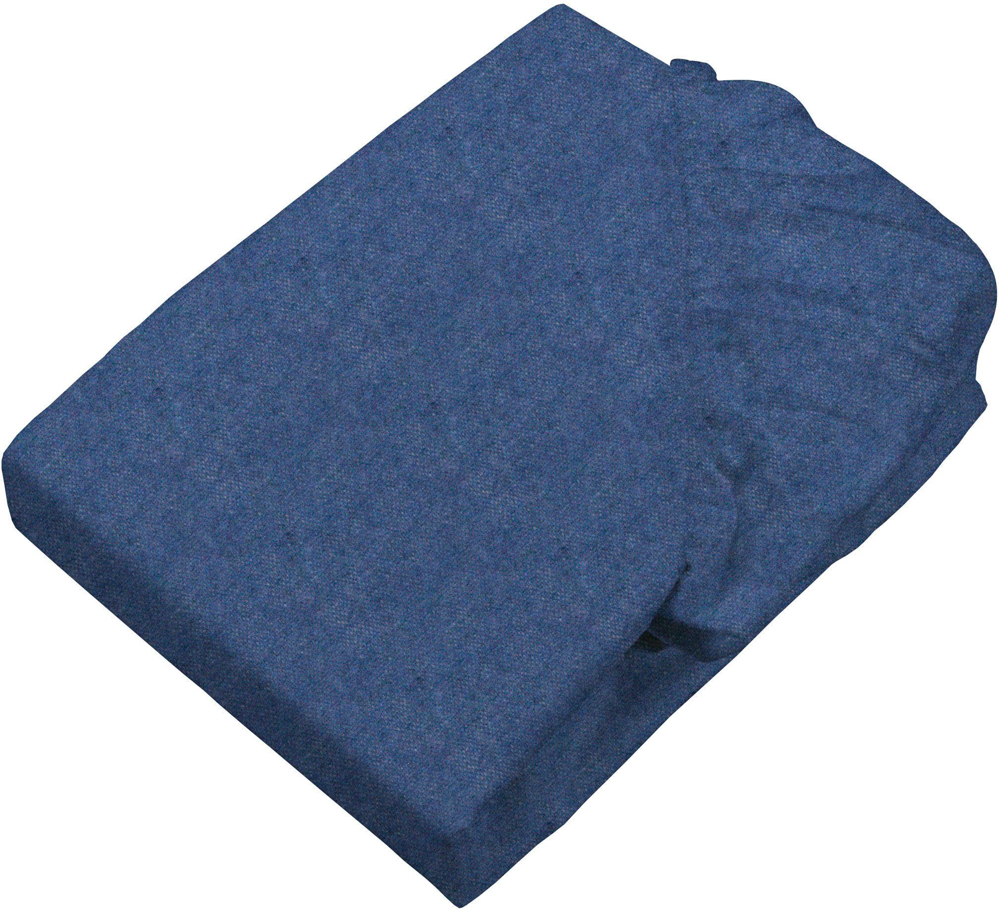 SETEX Простыни Feinbiber Melange Spannbetttuch, Feinbiber, Gummizug: rundum, (1 Stück), Melange-Effekt: Tiefe, Lebendigkeit, interessante Optik für das Auge