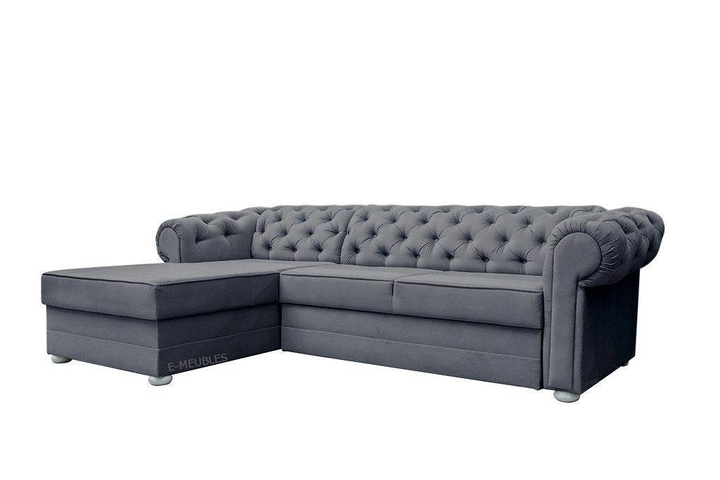 MOEBLO Ecksofa Avia, mit Schlaffunktion mit Bettkasten Eckcouch Wohnlandschaft Sofa mit Ottomane Eckgarnitur Polsterecke, (BxTxH):280x180x81 cm, mit Relaxfunktion