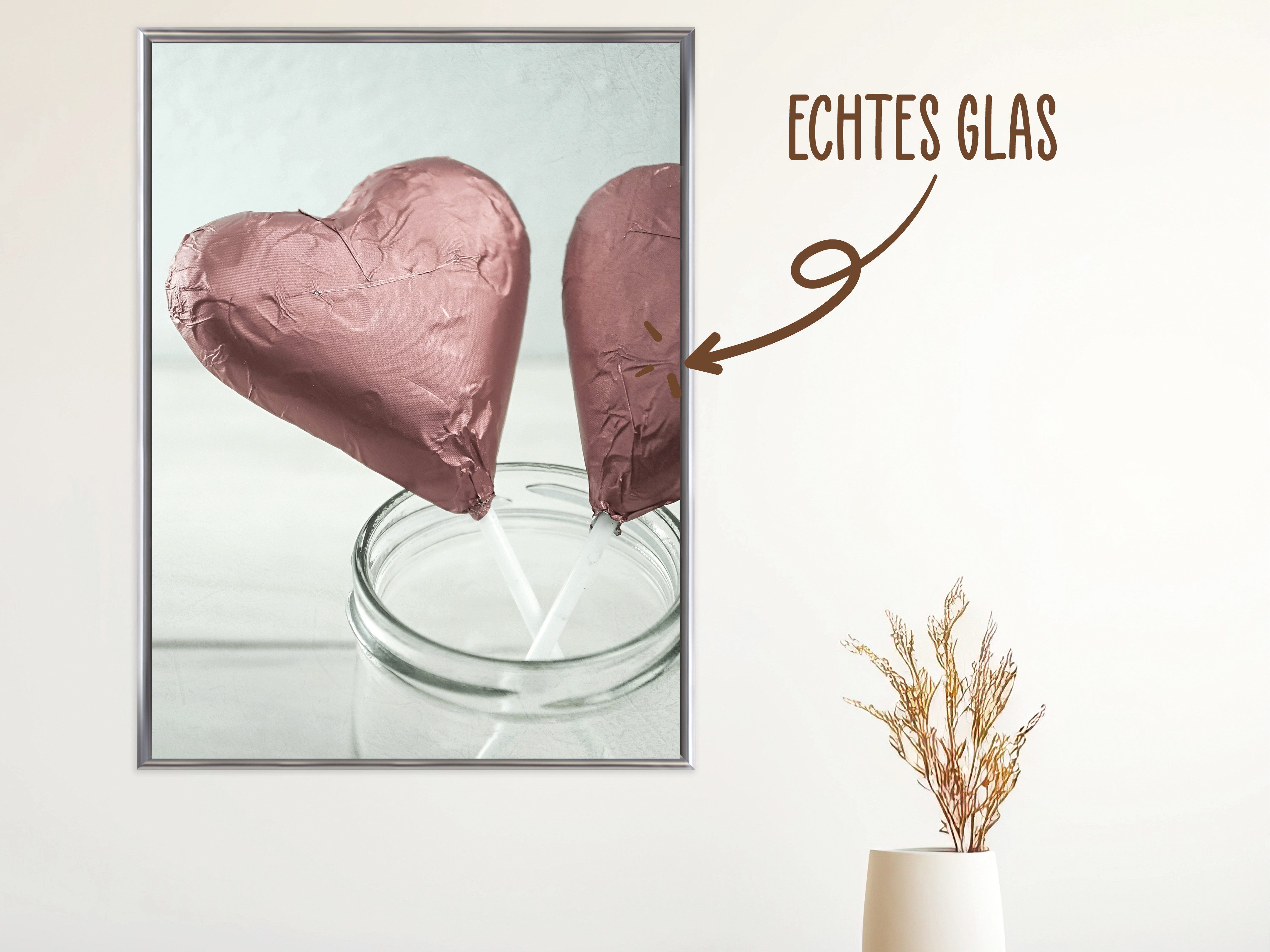 Wackadoo Living Bilderrahmen-Set Bilderrahmen mit Glasscheibe günstig online kaufen