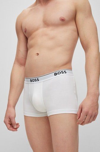 BOSS Trunk Trunk 3P Power Pack) 100 BOSS 3-St., mit white 3er Logo-Eastikbund (Packung