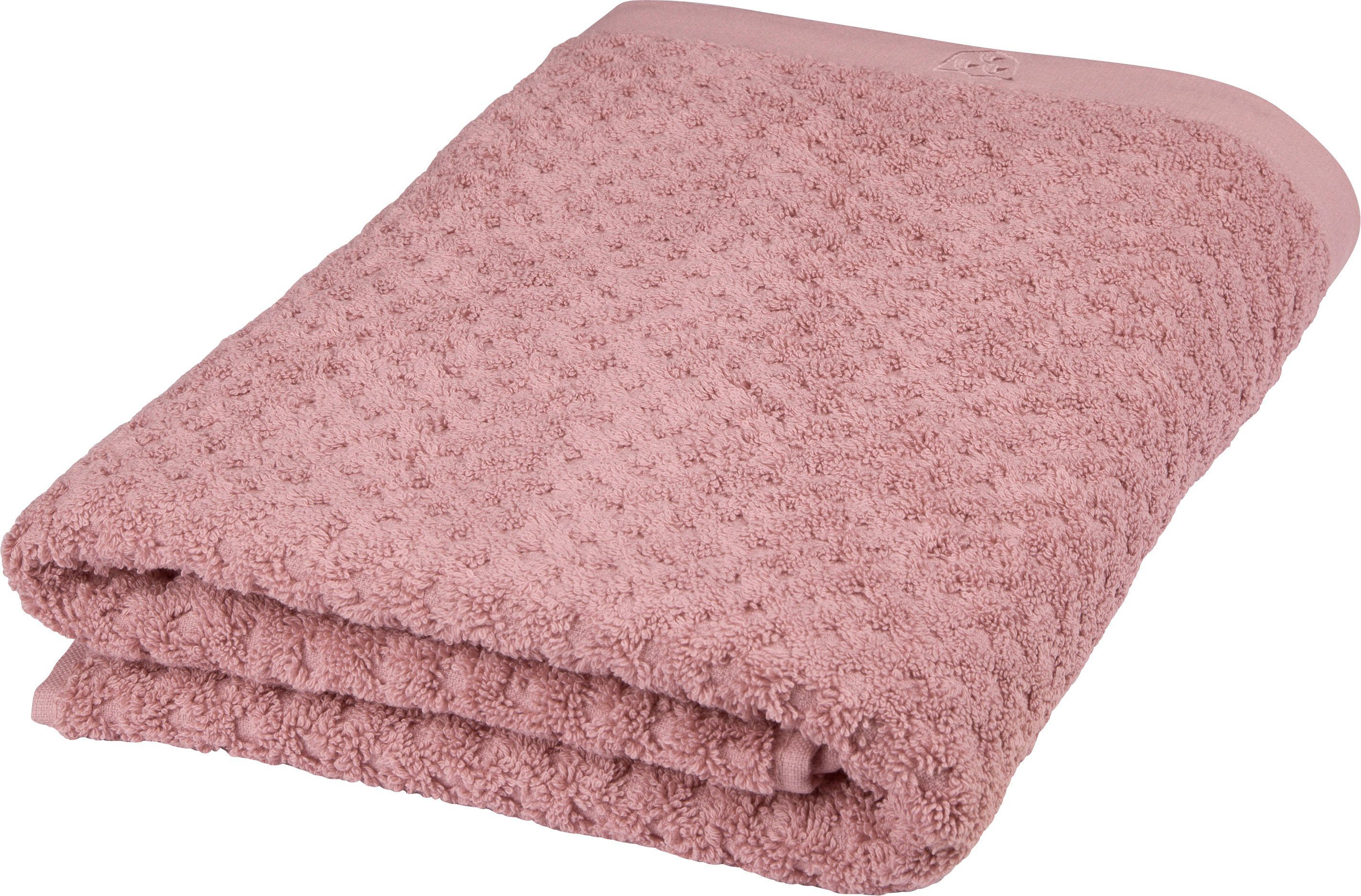 ROSS Duschtuch Harmony, Frottier (1-St), 100 % Baumwolle, Hoch Tief Struktu günstig online kaufen