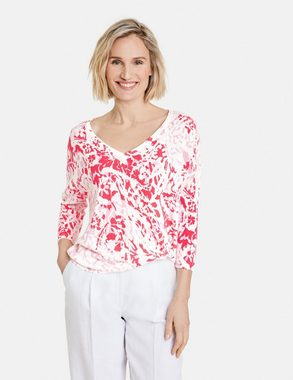 GERRY WEBER 3/4 Arm-Pullover Gemusterter 3/4 Arm Pullover