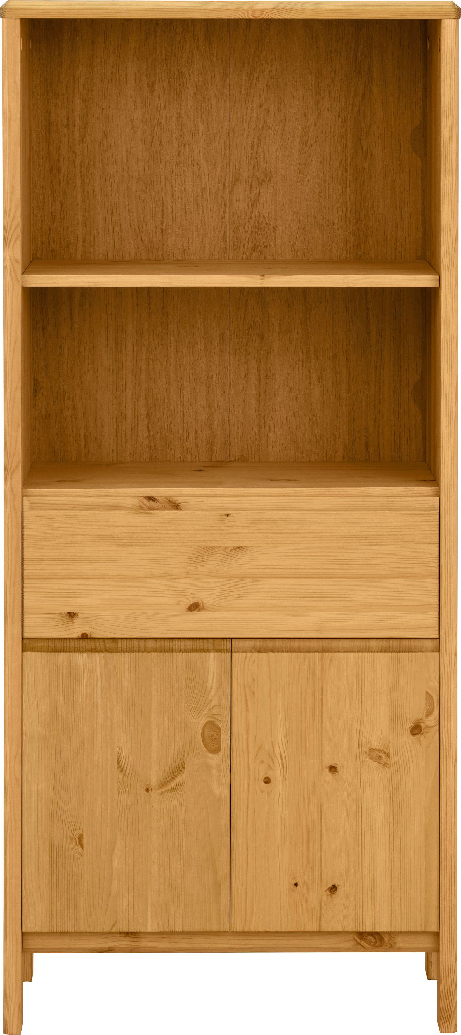 OTTO products Midischrank Jorrick Breite 60 cm, Massivholz Kiefer mit Bio Öl/Wachs behandelt