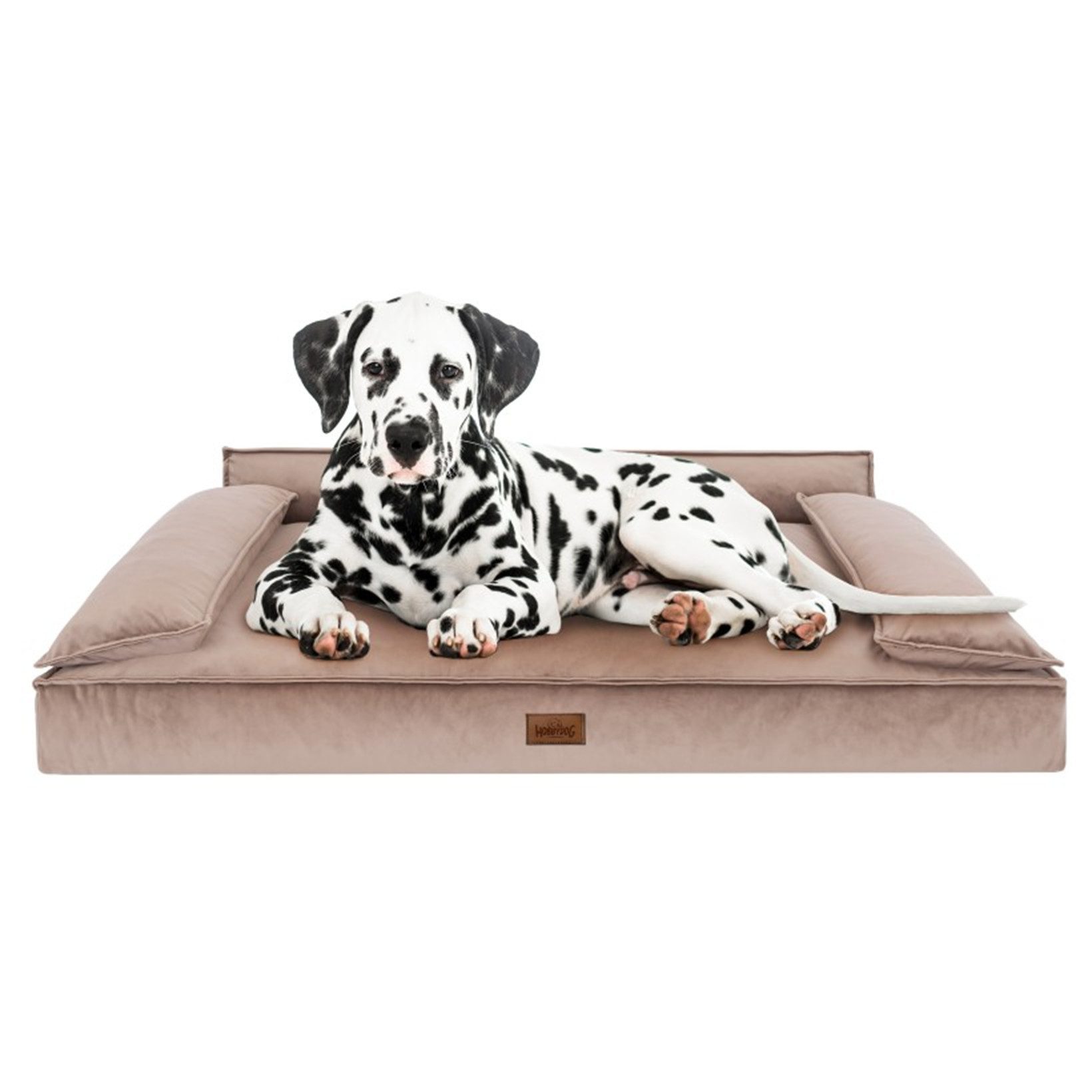 Hobbydog Tierbett HOBBYDOG Hundesofa Hundebett Velvet, ergonomisch, pflegeleicht, Velvet, dicke Polsterung, ergonomische Form, maschinenwaschbar bei 30°C