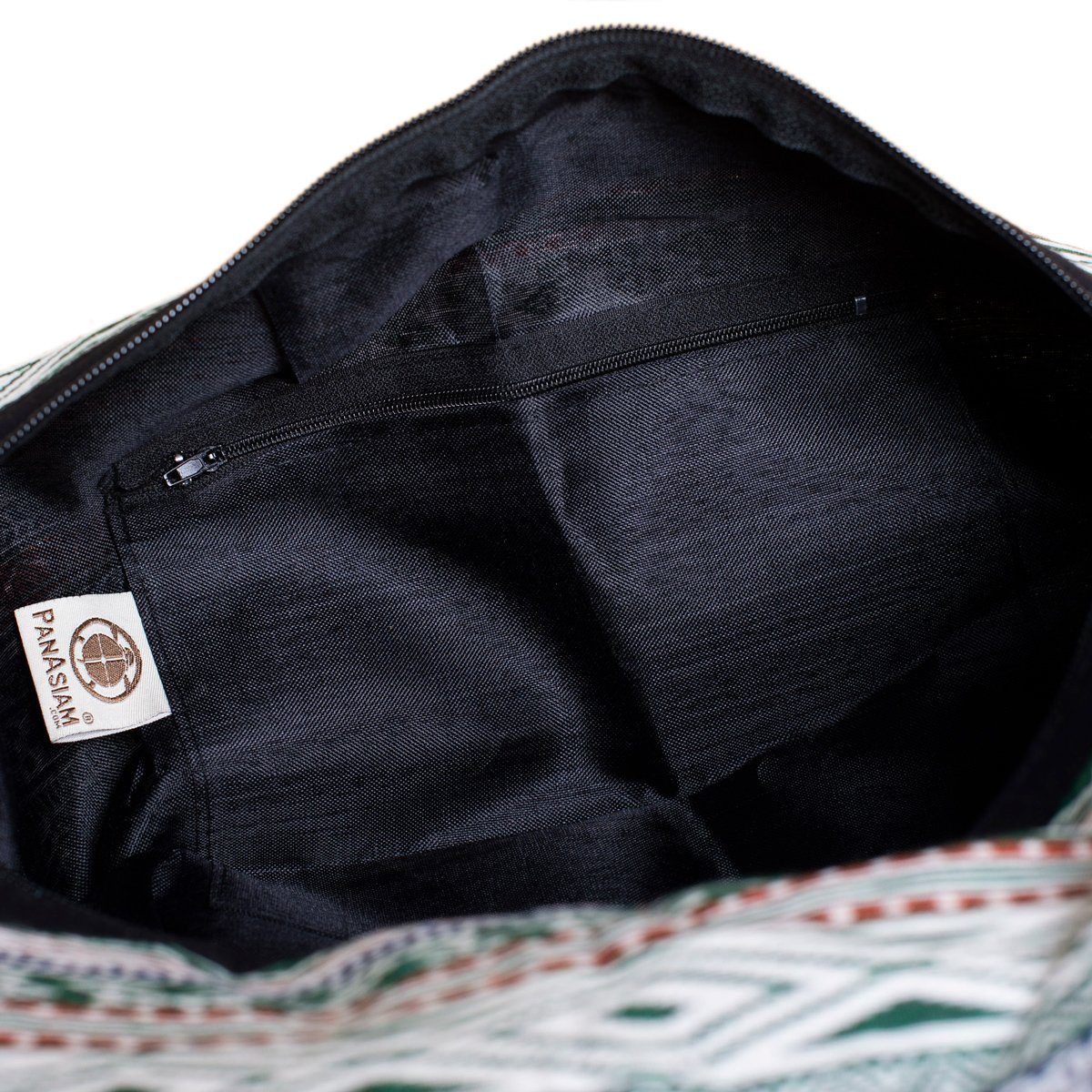 Grün Beuteltasche Strandtasche fester Wickeltasche, Schultertasche gewebten Umhängetasche in Baumwolle Handtasche PANASIAM Yogatasche nutzbar Designs als auch oder aus
