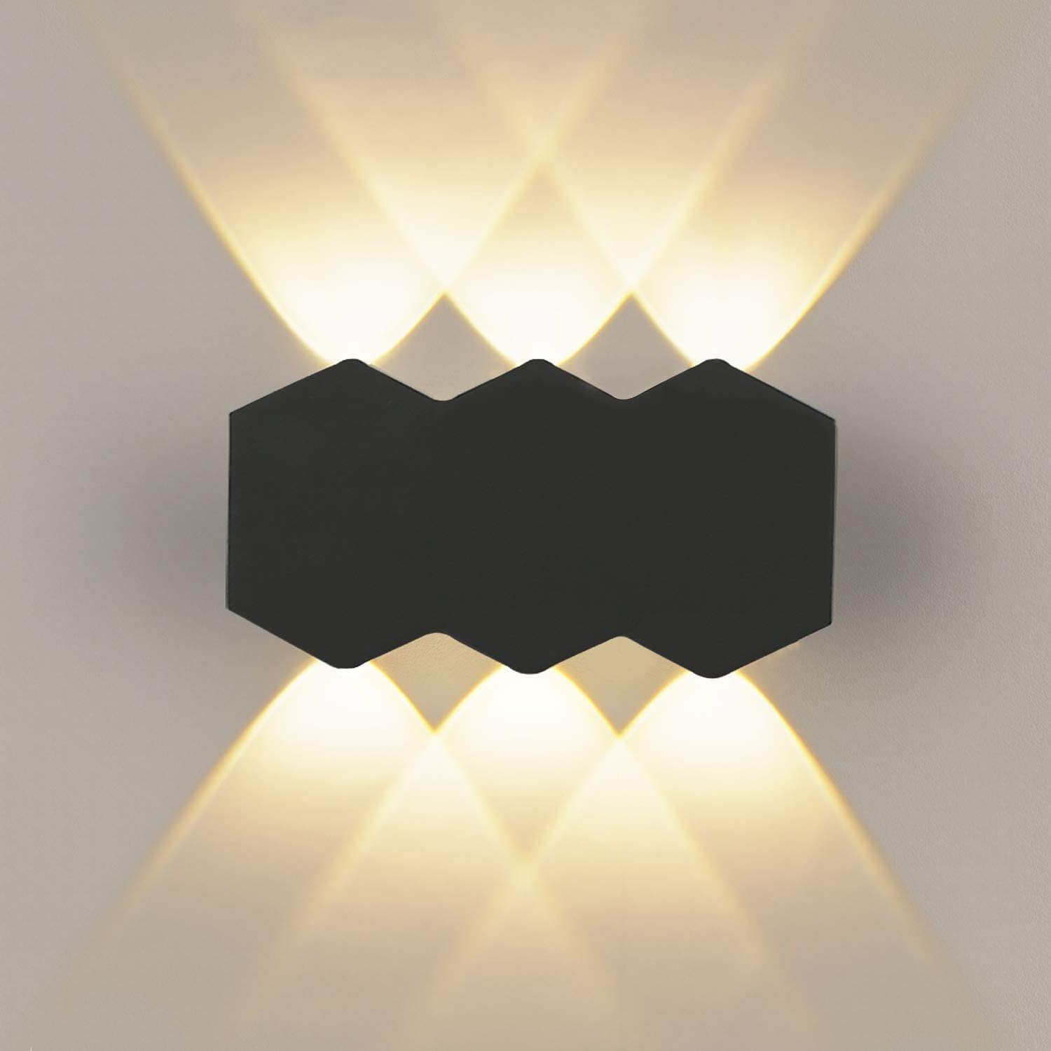COB LED Wandlampe Wandleuchte Außenlampe Lampe Balkon Flur Garten Beleuchtung DE 