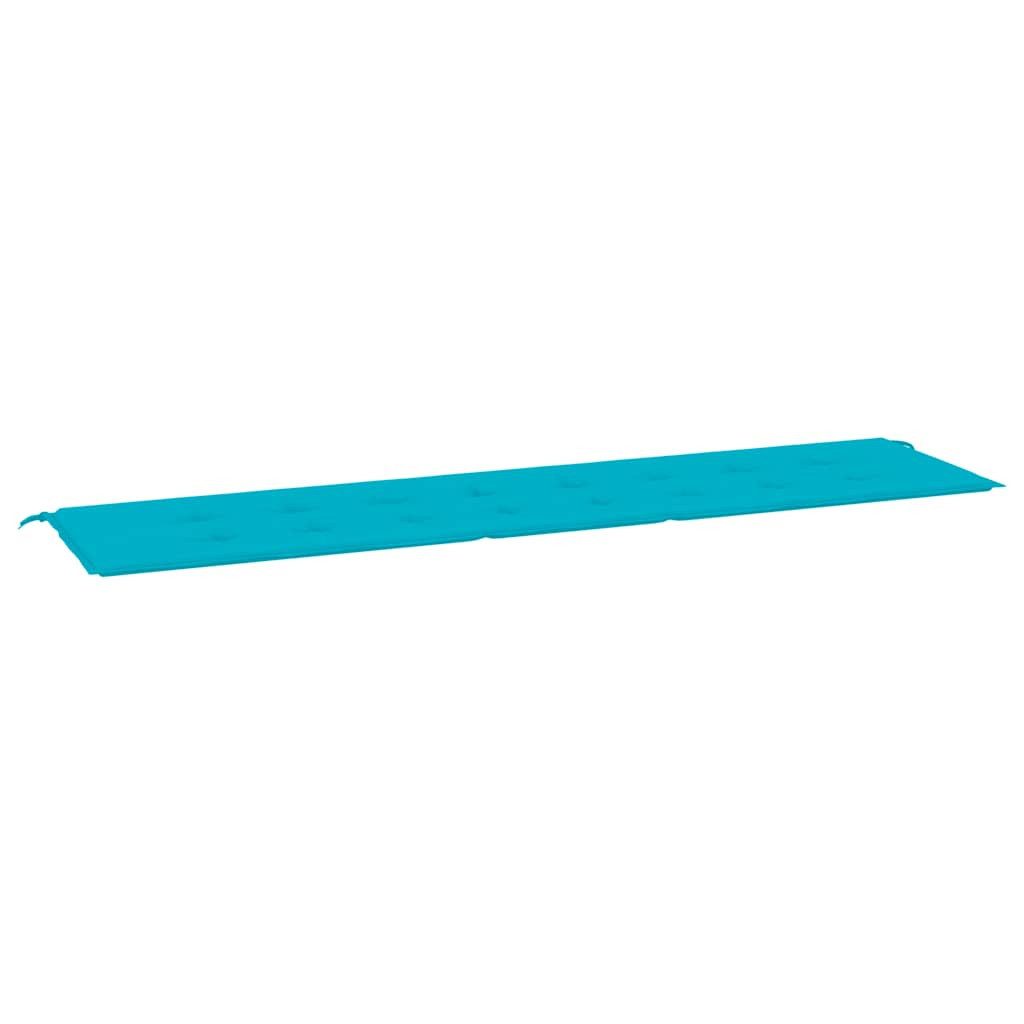 vidaXL Sitzauflage Gartenbank-Auflage Türkis 200x50x4 cm günstig online kaufen