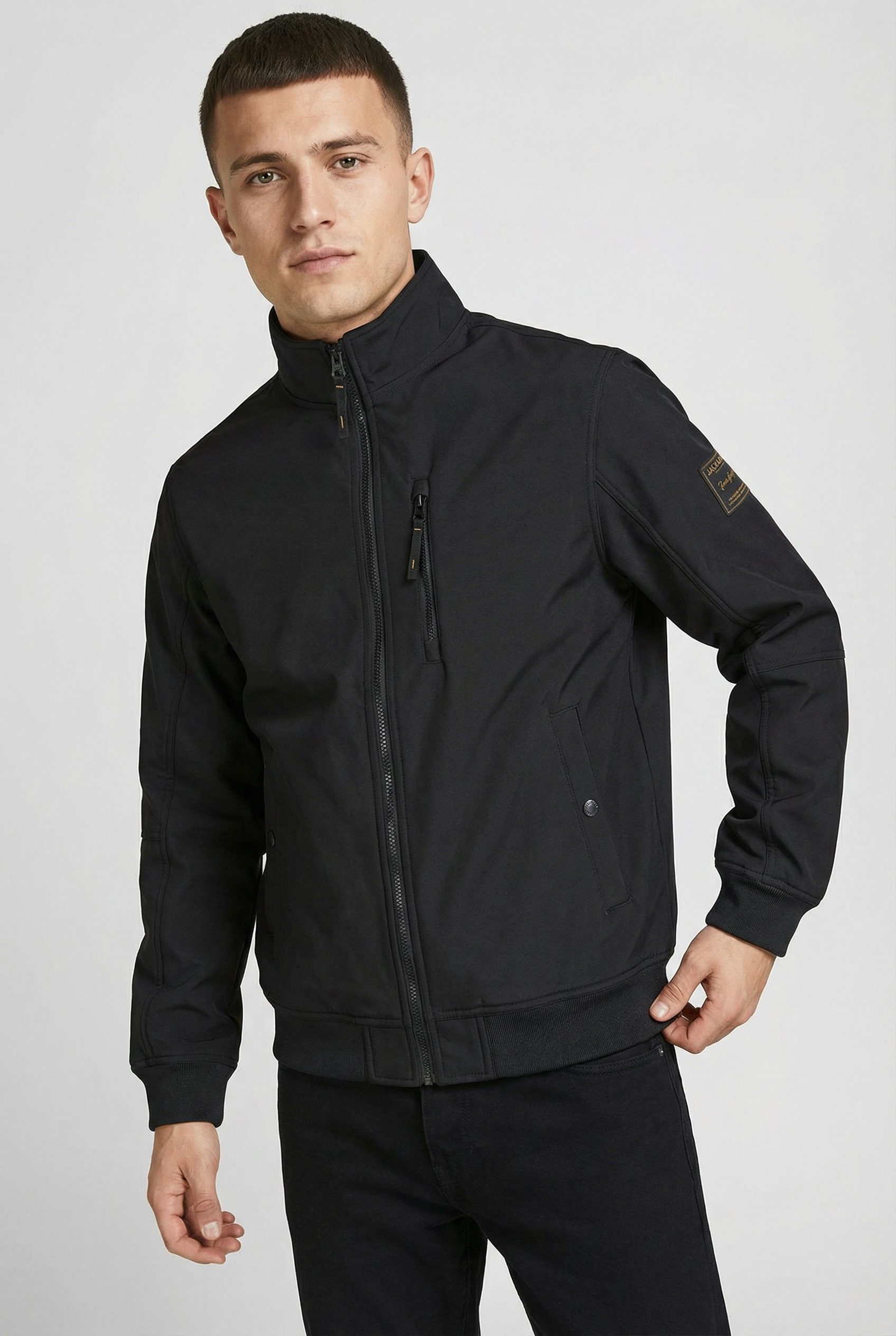 Softshelljacke JJEPARKER SOFTSHELL COLLAR BOMBER SN PLS