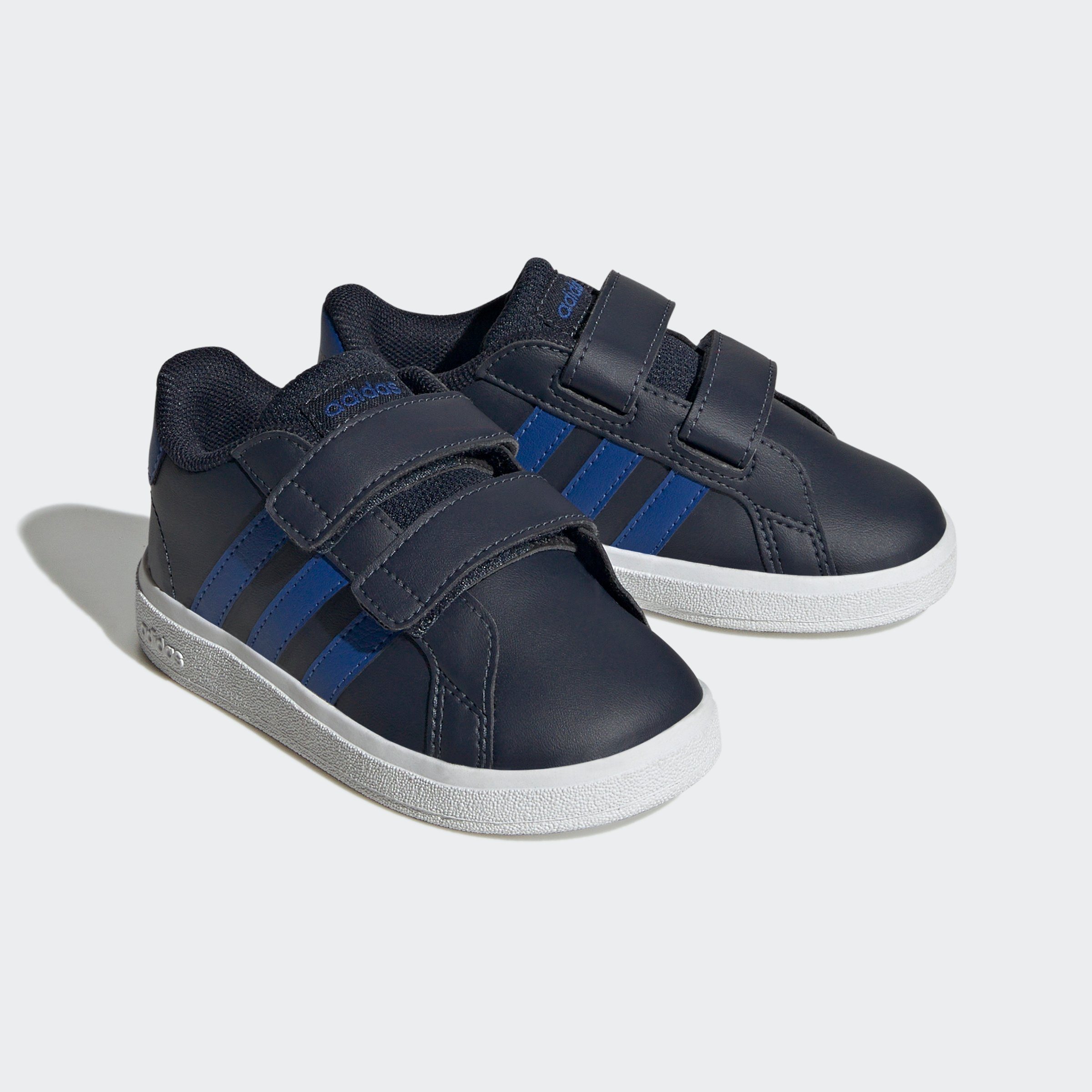 adidas Sportswear GRAND COURT LIFESTYLE HOOK AND LOOP Sneaker Design auf den Spuren des adidas Superstar navy-blau