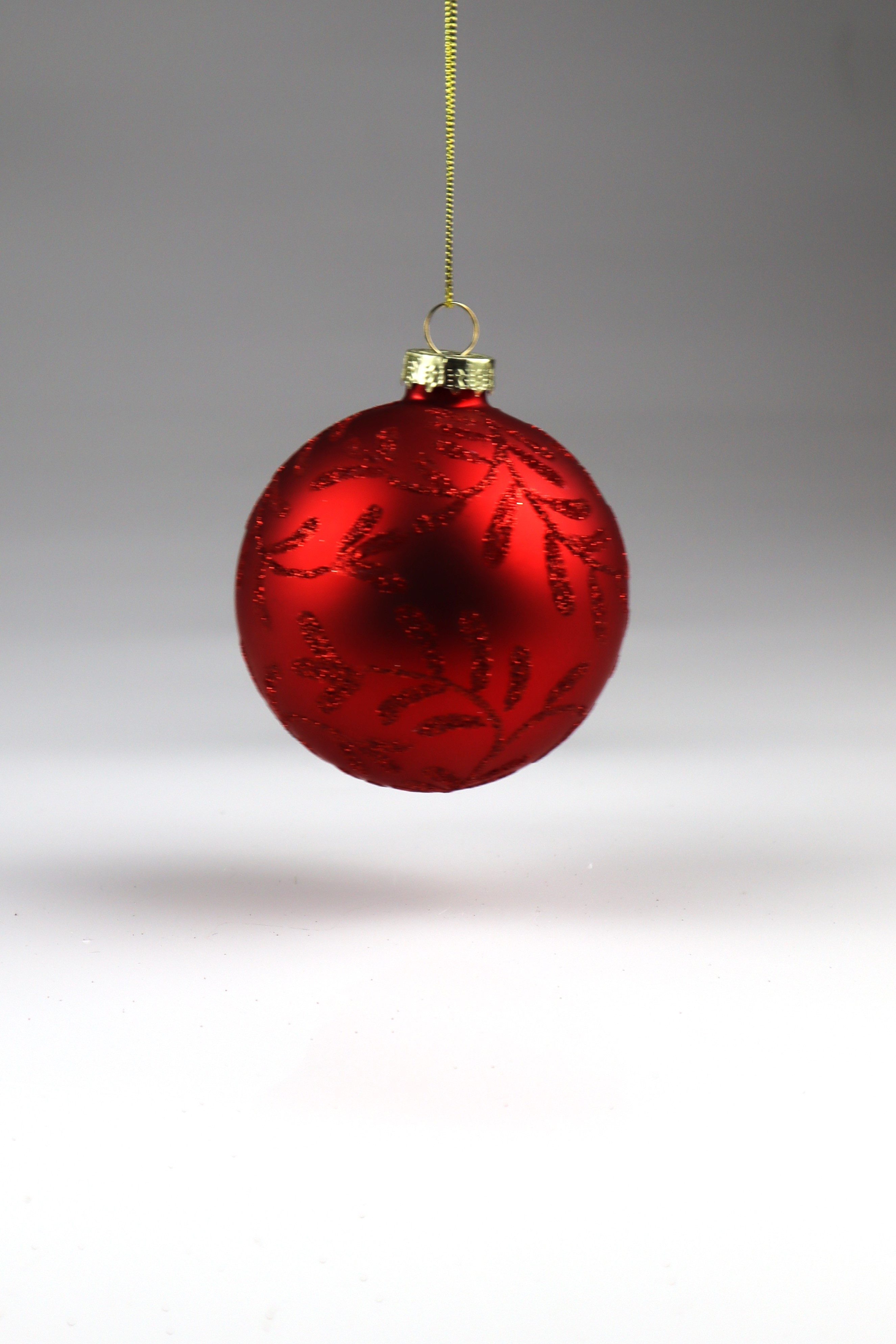 AM Design Weihnachtsbaumkugel aus Glas, Ø: 8 cm, 6er Set