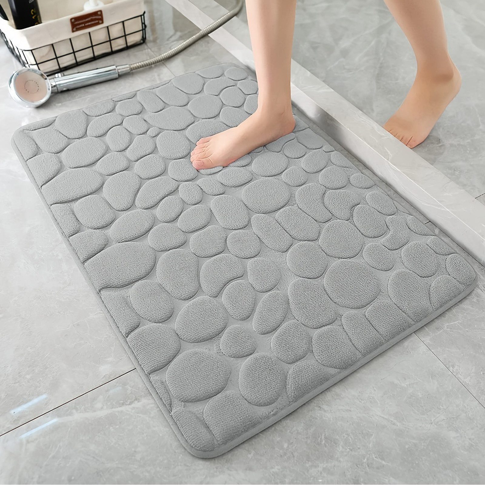 OKWISH Badematte 3er Badematten Set Badvorleger günstig online kaufen