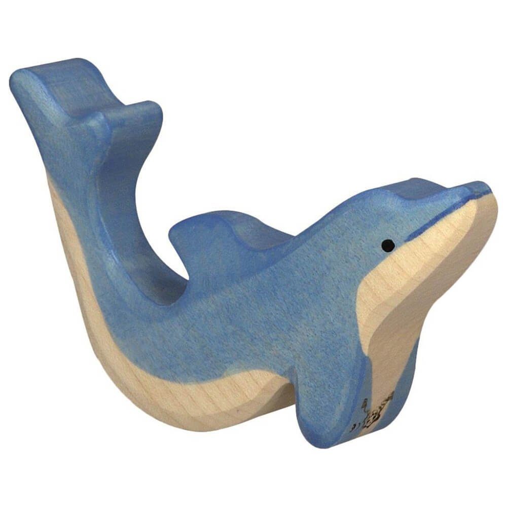 Holztiger Tierfigur HOLZTIGER Delfin aus Holz - klein