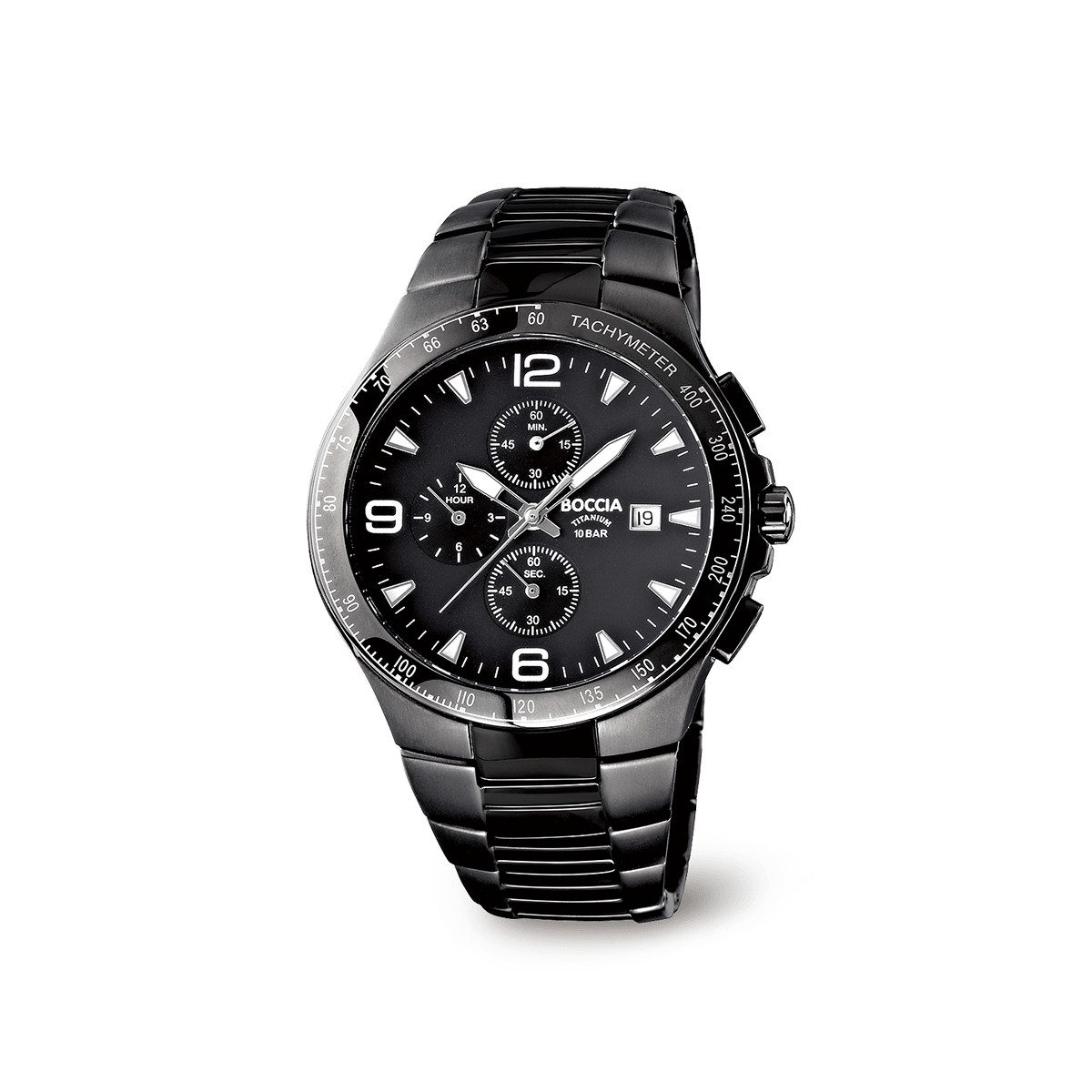 Boccia Chronograph Boccia Herrenarmbanduhr Chronograph Titan Sport 3773-03, (1-tlg)