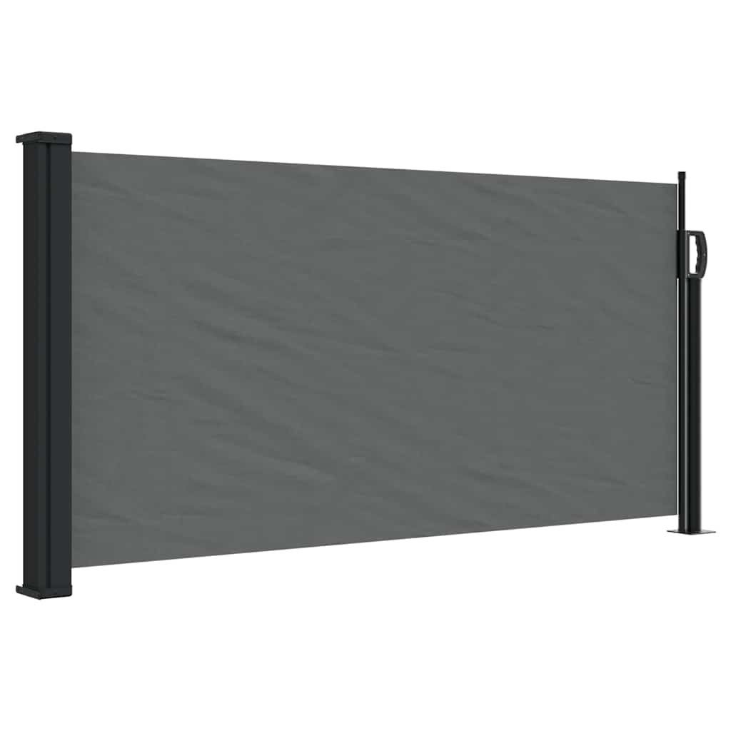 furnicato Markise Einziehbare Seitenmarkise 100 x 300 cm Anthrazit Sichtschutz mit UV-beständiger Sonnenschutz mit automatischer Rückrollfunktion – Bild 2 von 5