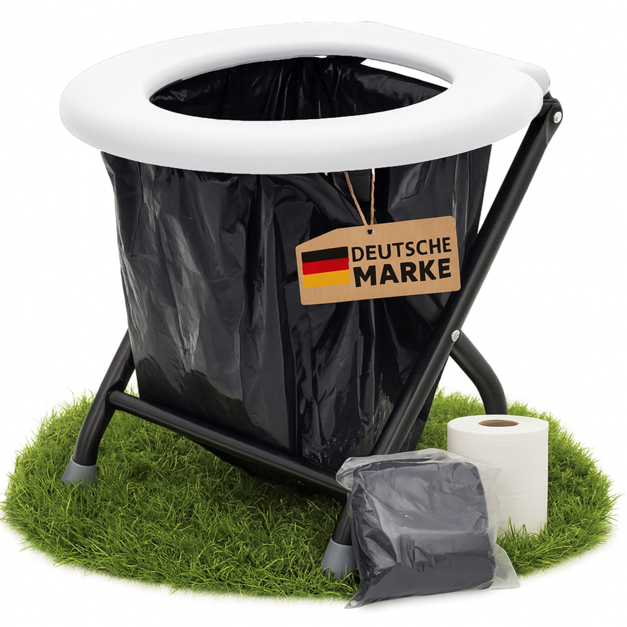 YACHTICON A. Nagel GmbH Campingtoilette YACHTICON Mobile Klapptoilette Grau