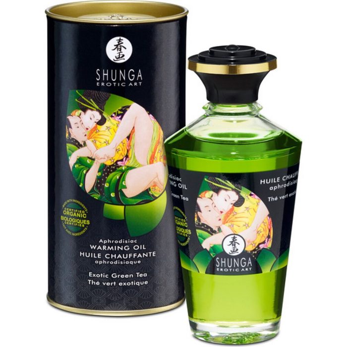 SHUNGA Gleit- & Massageöl SHUNGA Intimate Kisses Öl Organica Green Tea 100ml