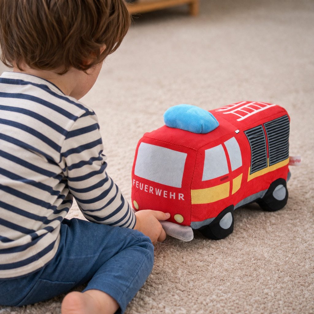 Sweety-Toys Kuscheltier Kuscheltier Feuerwehr Auto 32 cm – Plüschtier für Kinder