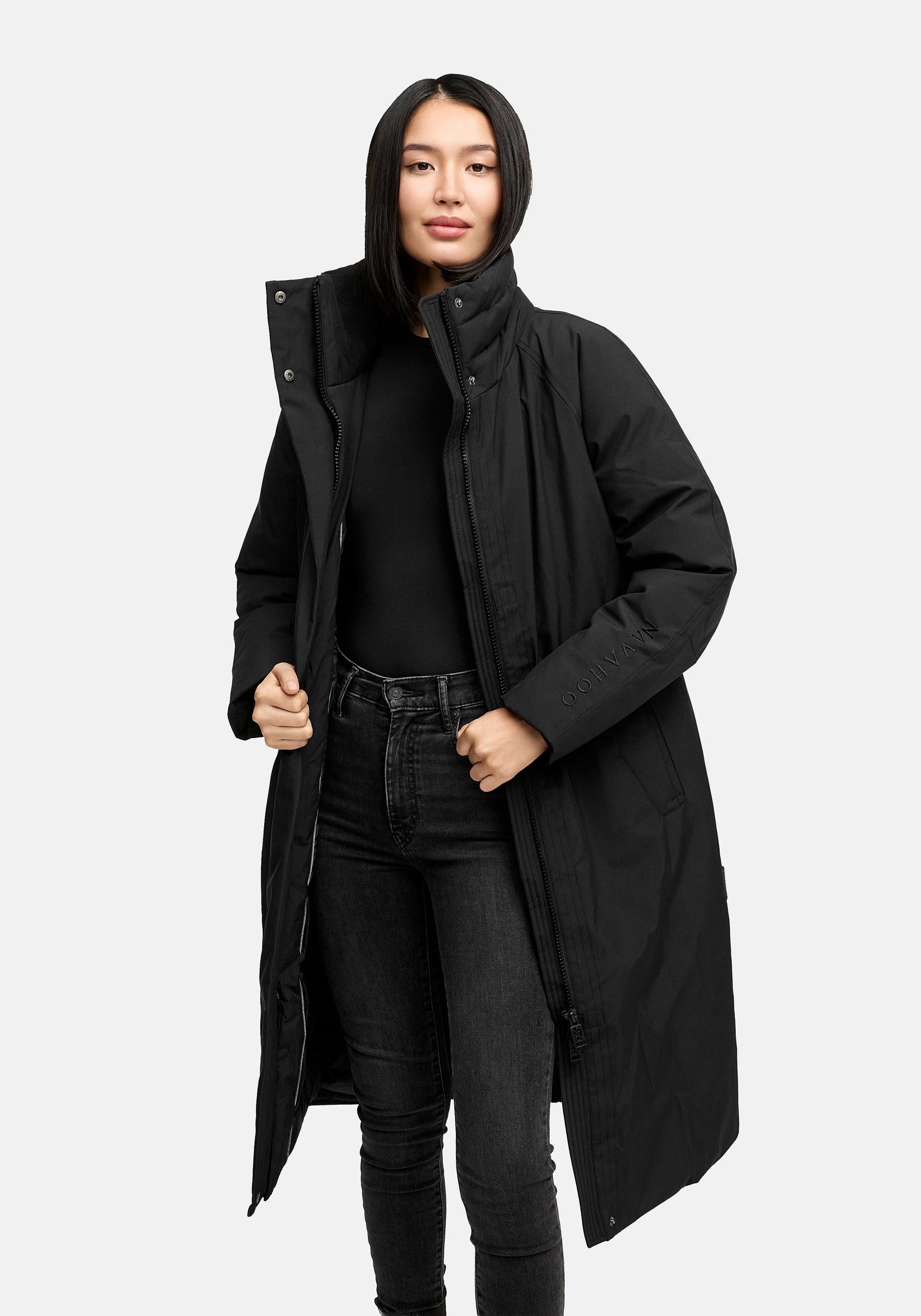 Navahoo Wintermantel Traumblüte 14 Warmer Parka mit Stehkragen