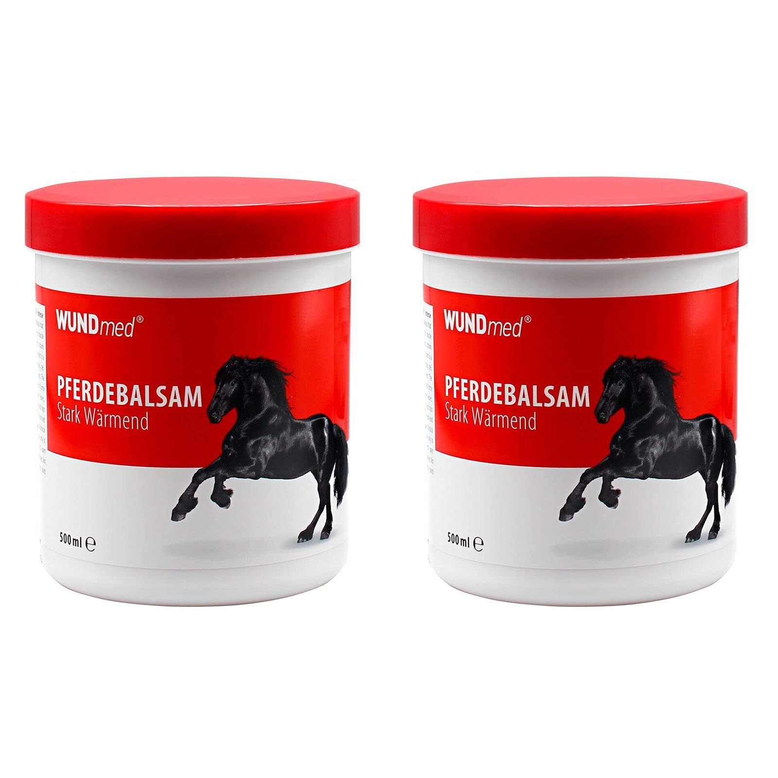 Wundmed Körpercreme Pferdebalsam Massagegel Sportgel Pferdesalbe, 2-tlg., Wärmend, Extra stark