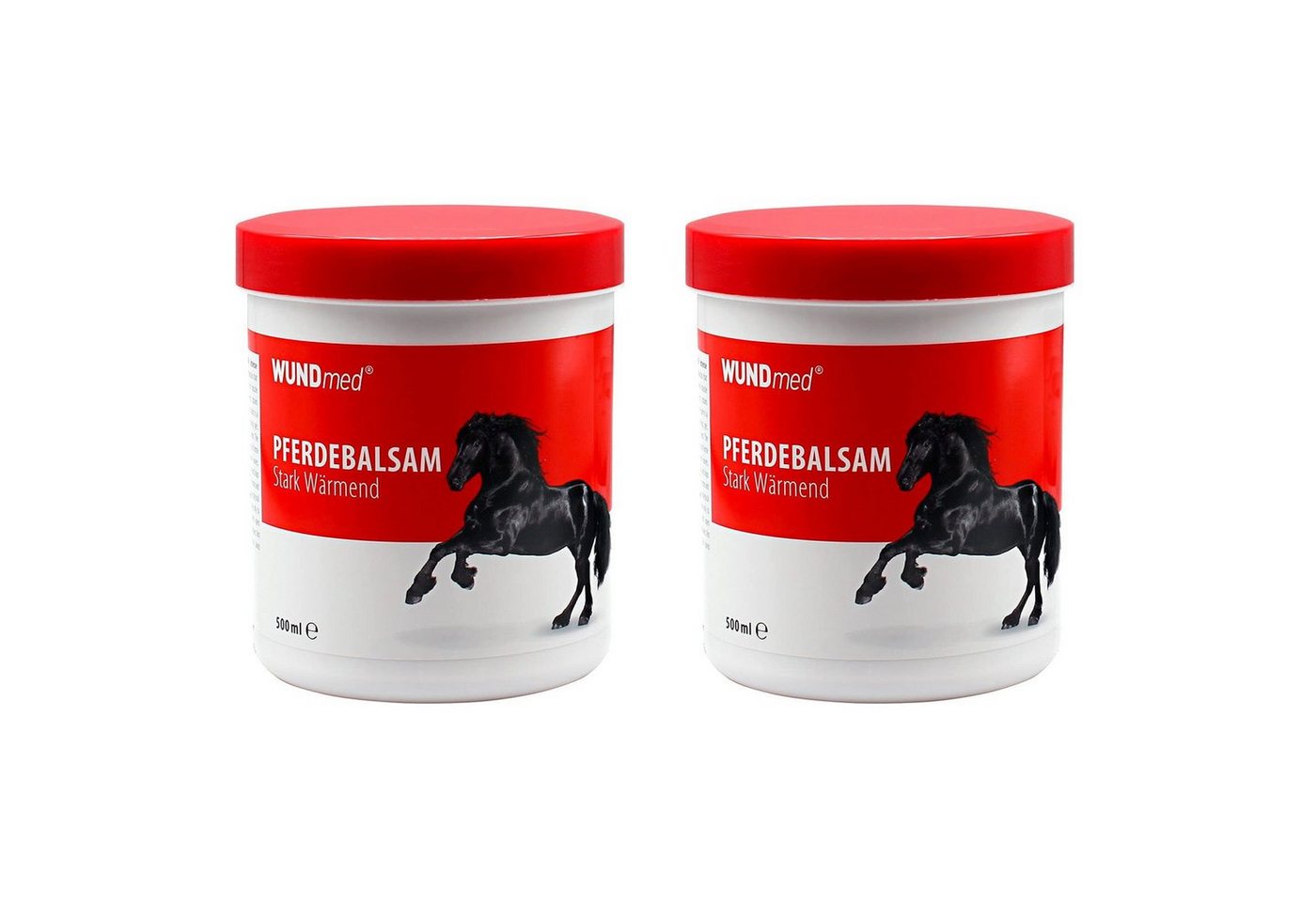 Wundmed Körpercreme Pferdebalsam Massagegel Sportgel Pferdesalbe, 2-tlg., Wärmend, Extra stark