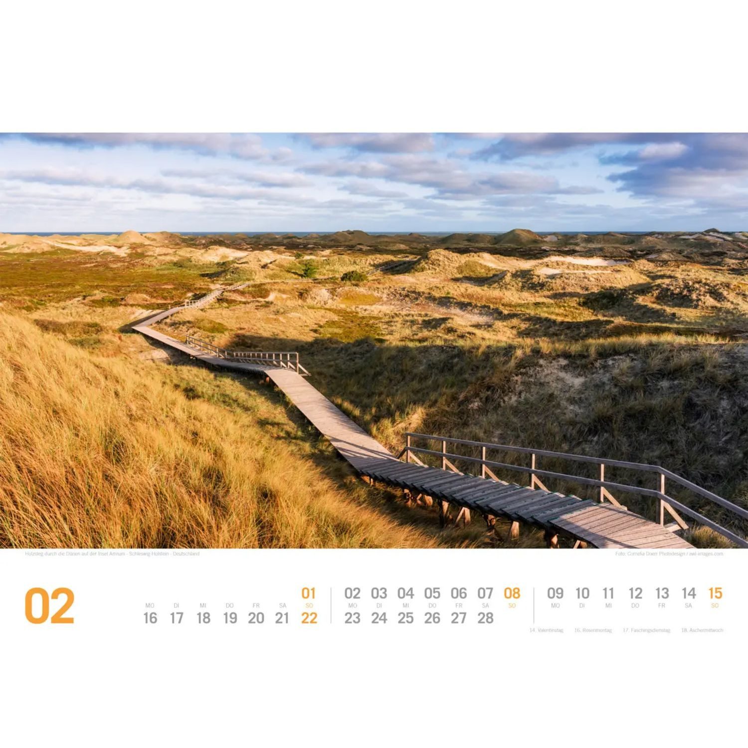 Ackermann Wandkalender Nordsee ReiseLust Kalender 2026, von Ostfriesland bis nach Sylt