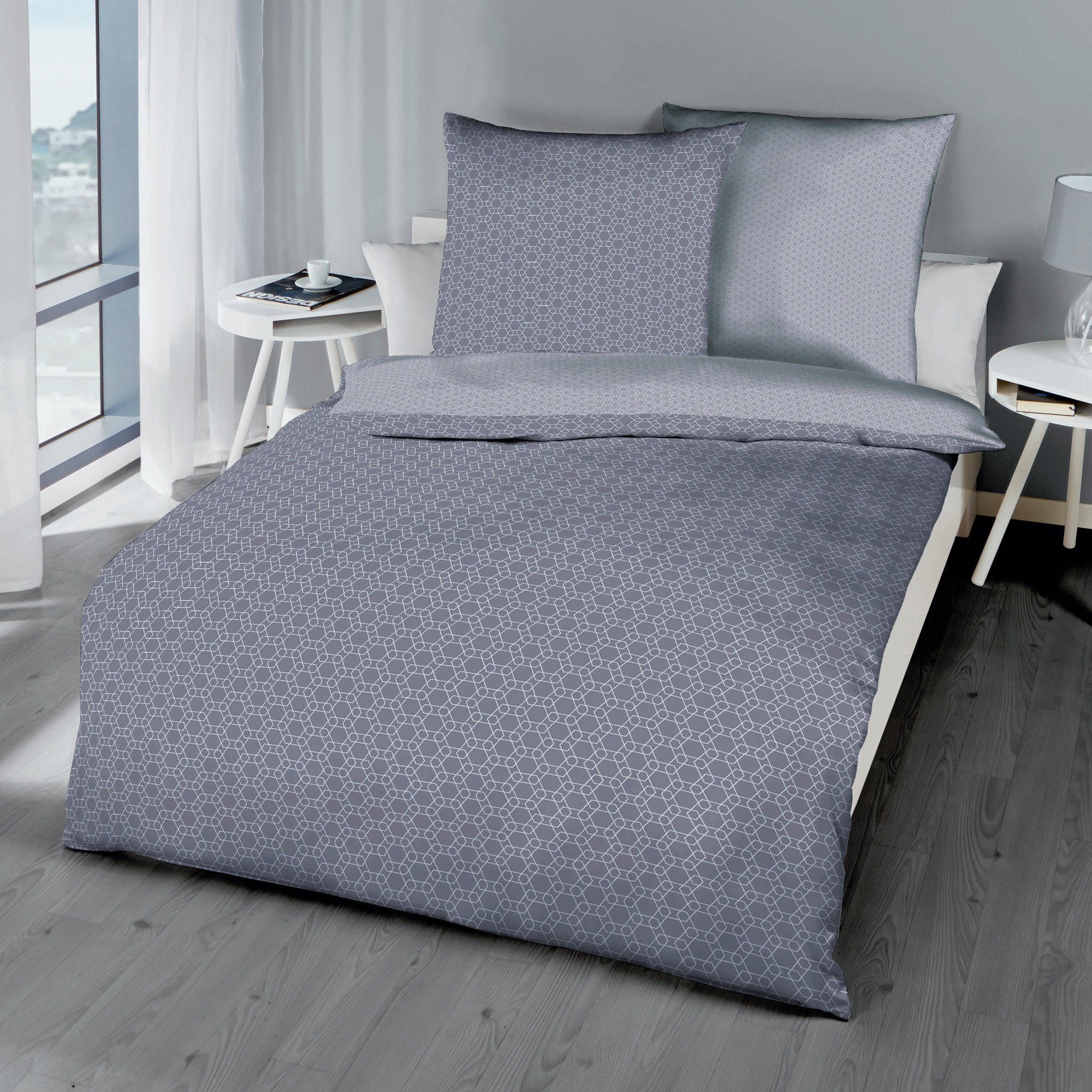 Kaeppel Bettwäsche Wendebettwäsche, Mako-Satin, 2 teilig, günstig online kaufen