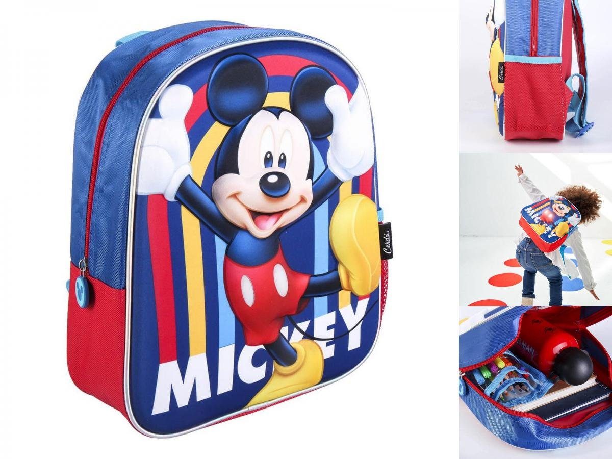 Disney Mickey Mouse Rucksack Kinder-Rucksack Mickey Mouse Dunkelblau 25 x 31 x 10 cm