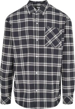 URBAN CLASSICS Langarmhemd Urban Classics Herren Oversized Check Shirt (1-tlg)