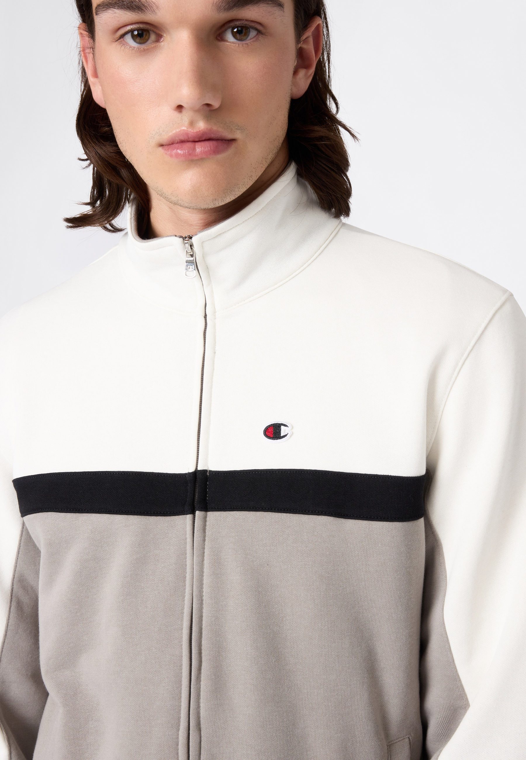 Champion Jogginganzug Terry Full Zip Sweatshirt (2-tlg), zweiteiliges Set, aus Baumwolle und Polyester, auch in großen Größen