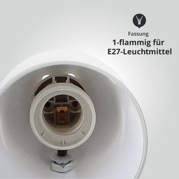 LED Universum Tischleuchte weiß, E27, L135mm