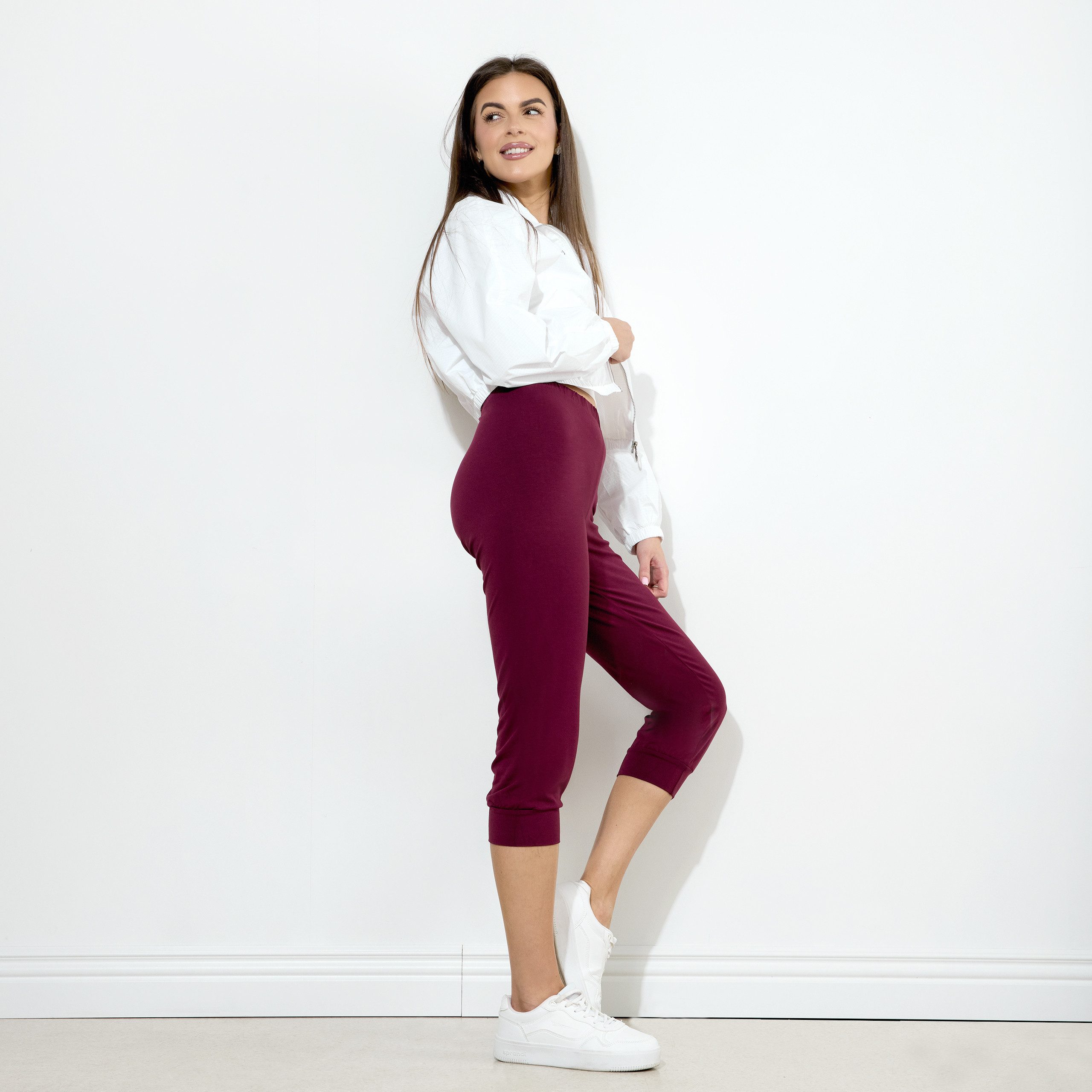 Merry Style Jogginghose Damen 3/4 Hose MS10-261 (1-tlg) elastischer Bund