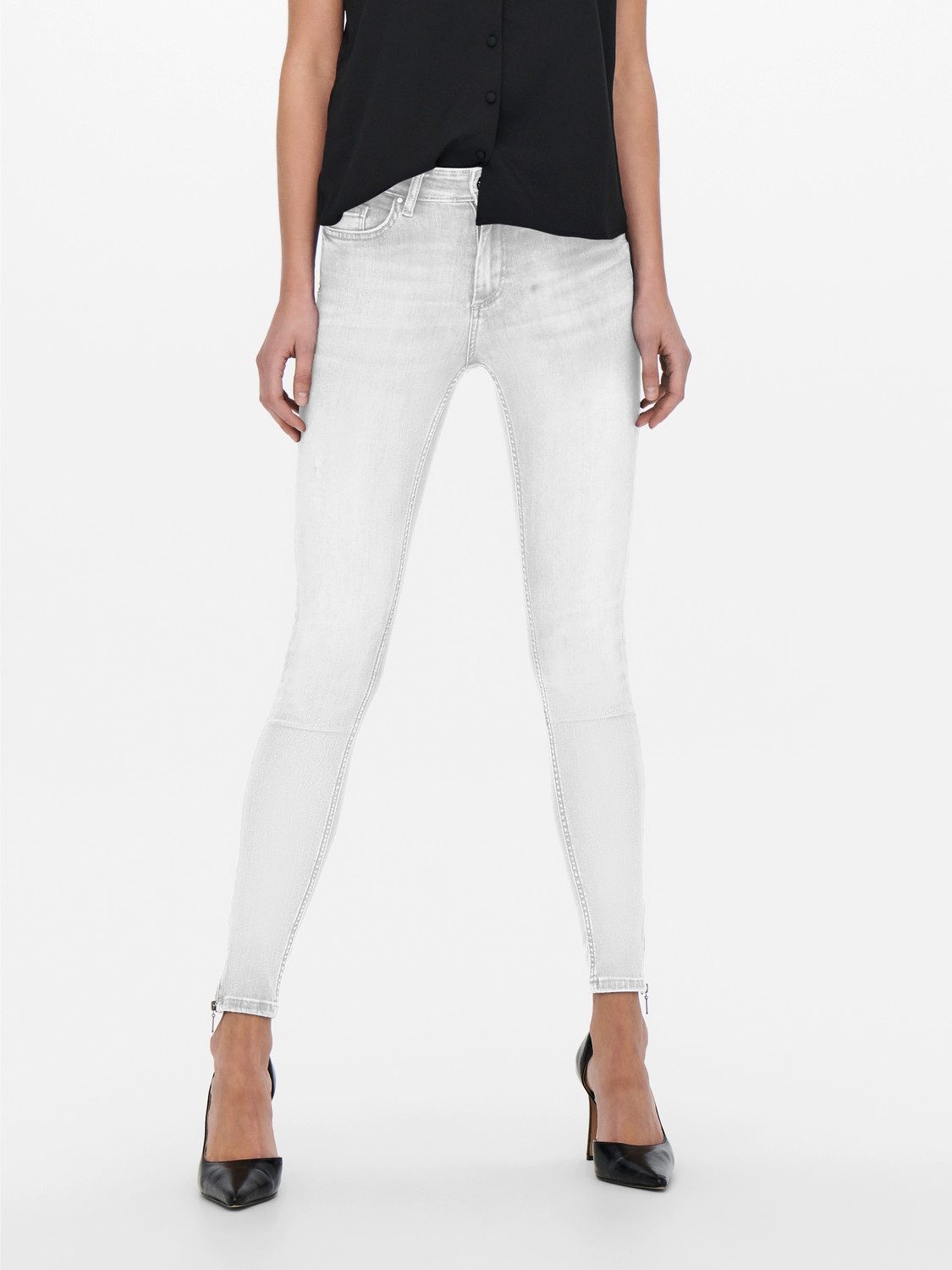 ONLY Skinny-fit-Jeans ONLBLUSH MID SKINNY ANKLE ZIP DNM BOX